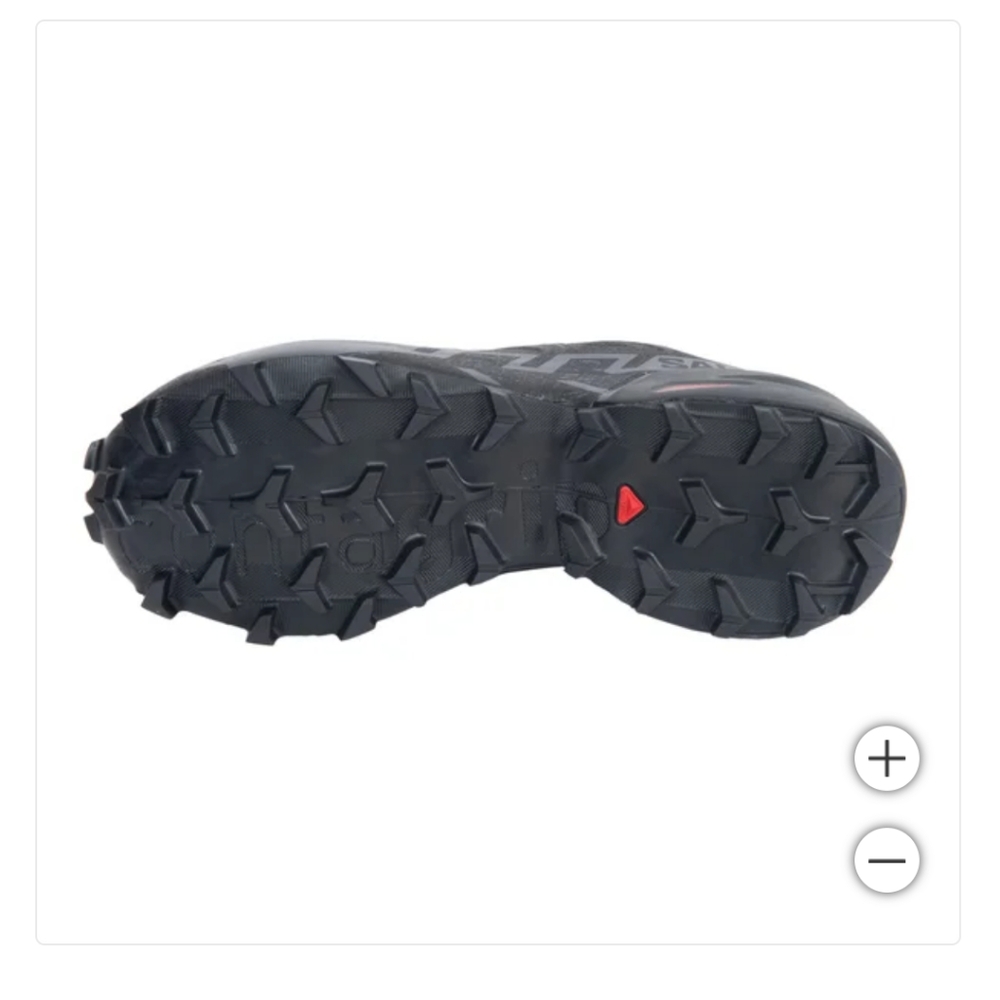 New! Salomon Ladies' Women Girls Speedcross 6 Shoe Black Color QuickLACE NWT NIB - Picture 6 of 12